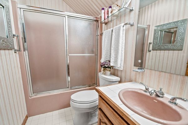 Bathroom, Glass Shower, Interior, Tile Countertops
