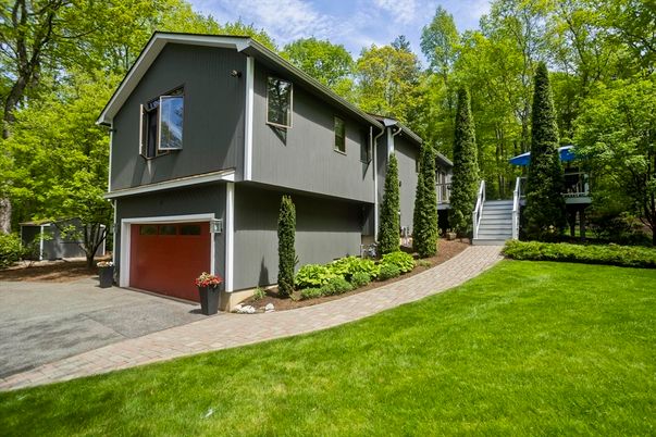 Attached, Backyard, Exterior, Facade, Raised Ranch