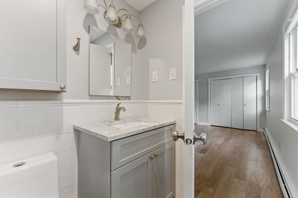 Bathroom, Interior, Wood Texture Flooring