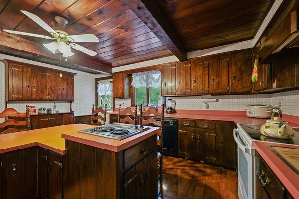 Interior, Kitchen, Wooden Beams, Wooden Ceilings, Wood Texture Flooring