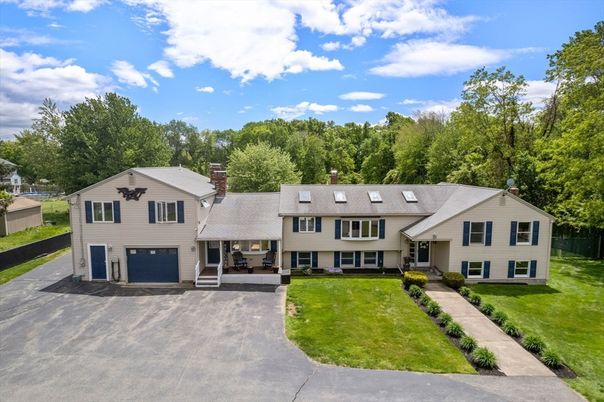 Attached, Backyard, Exterior, Facade, Farmhouse
