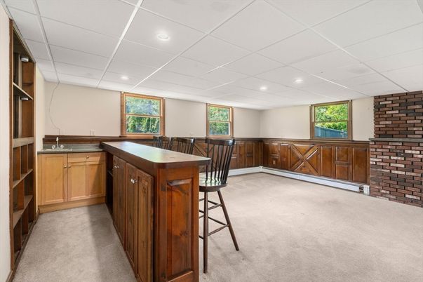 Interior, Recessed Lighting, Stone Walls
