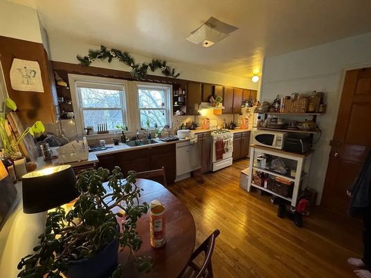 Interior, Kitchen, Wood Texture Flooring
