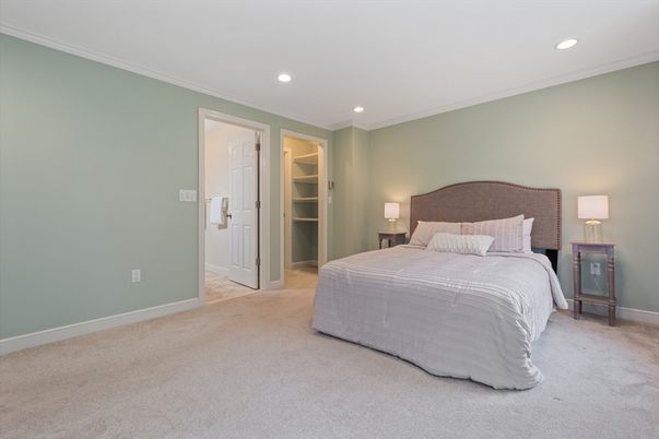 Bedroom, Interior, Recessed Lighting