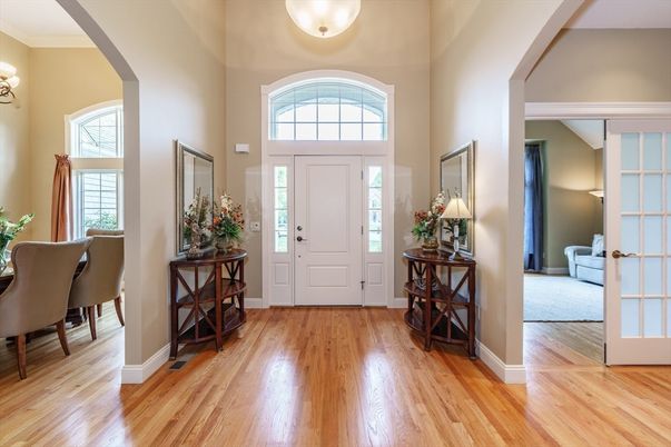 Dining room, Interior, Wood Texture Flooring