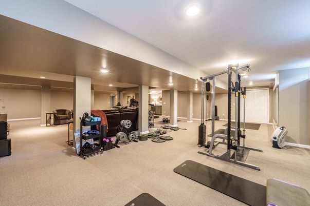 Fitness Equipment, Interior, Recessed Lighting