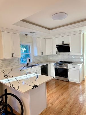 Interior, Kitchen, Wood Texture Flooring