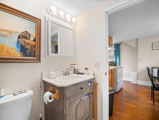 Bathroom, Interior, Wood Texture Flooring