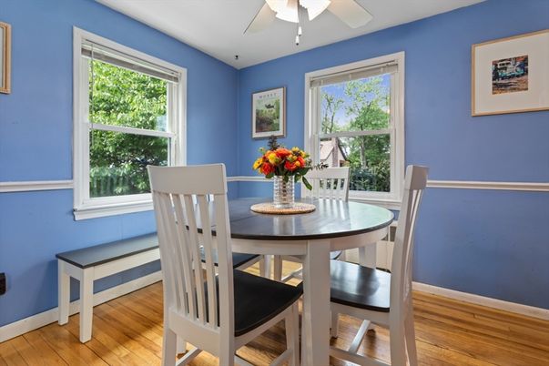 Dining room, Interior, Wood Texture Flooring