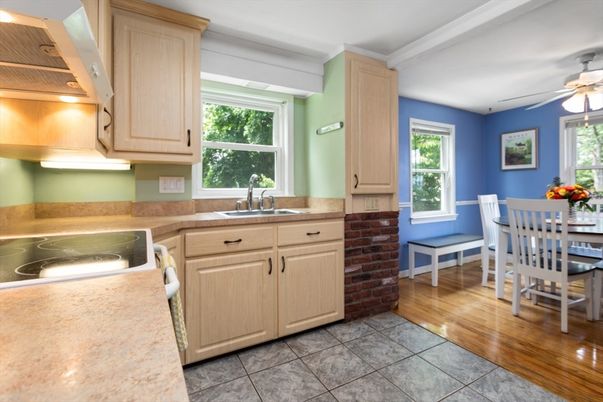 Dining room, Interior, Wood Texture Flooring
