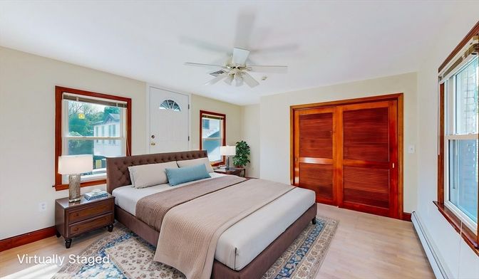 Bedroom, Interior, Wood Texture Flooring