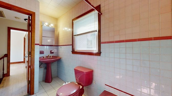 Bathroom, Interior, Wood Texture Flooring