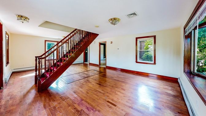 Empty room, Interior, Wood Texture Flooring