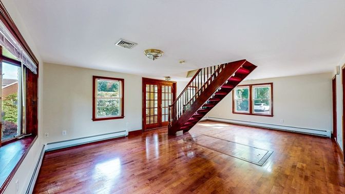 Empty room, Interior, Wood Texture Flooring