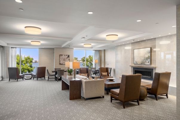 Dining room, Fireplace, Interior, Living room, Recessed Lighting