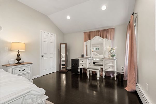 Bathroom, Interior, Recessed Lighting, Wood Texture Flooring