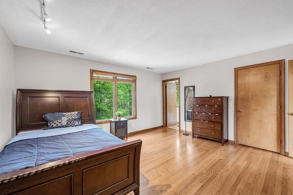 Bedroom, Interior, Wood Texture Flooring