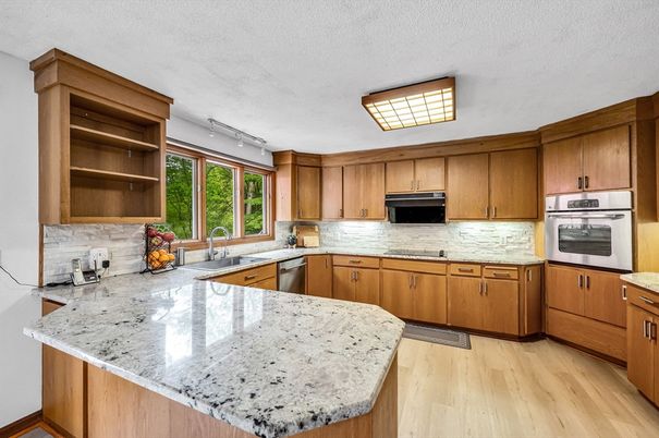 Interior, Kitchen, Wood Texture Flooring
