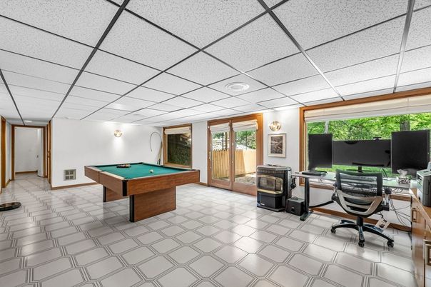Billiard Table, Game Room, Home Office, Interior