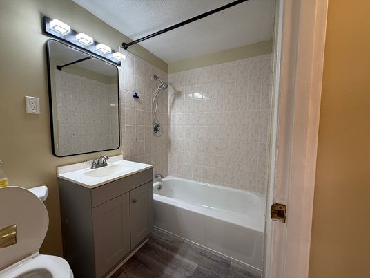 Bathroom, Interior, Wood Texture Flooring