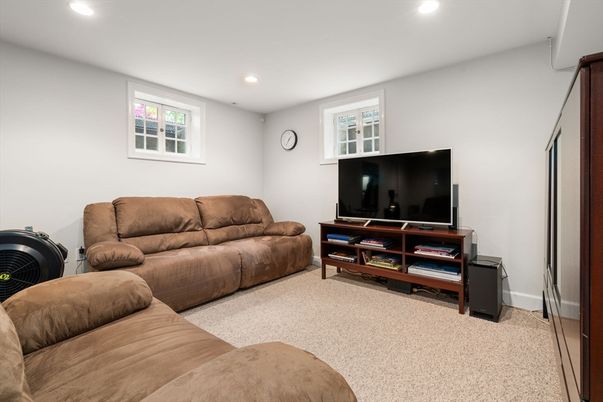 Interior, Living room, Recessed Lighting