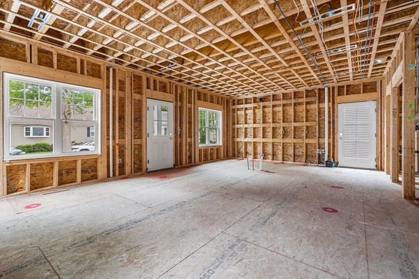 Empty room, Interior, Wooden Beams, Wooden Ceilings, Wooden Walls