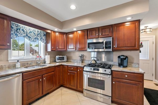 Interior, Kitchen, Recessed Lighting, Stainless Steel Appliances