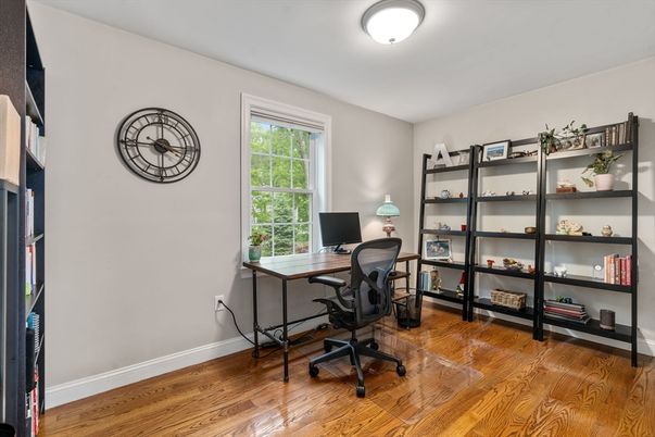 Home Office, Interior, Wood Texture Flooring
