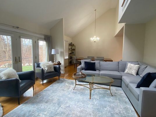 Chandelier, Interior, Living room, Pendant Lights, Wood Texture Flooring