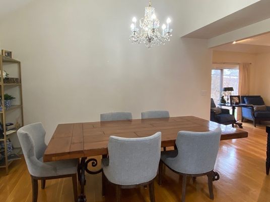 Chandelier, Dining room, Interior, Living room, Wood Texture Flooring