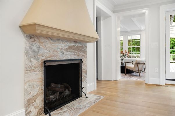 Fireplace, Interior, Wood Texture Flooring