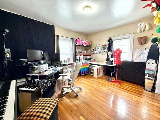 Home Office, Interior, Wood Texture Flooring