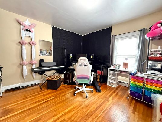 Home Office, Interior, Wood Texture Flooring