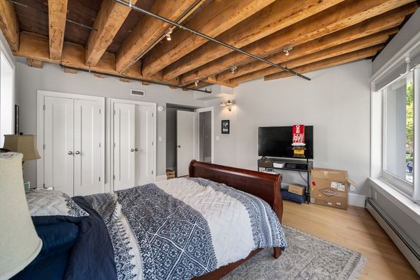 Bedroom, Interior, Wooden Beams, Wooden Ceilings, Wood Texture Flooring