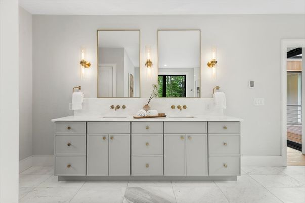 Bathroom, Dual Sink Vanities, Interior, Marble
