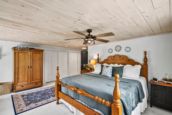Bedroom, Interior, Recessed Lighting, Wooden Ceilings