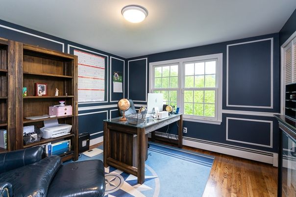 Home Office, Interior, Wood Texture Flooring