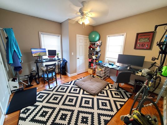 Home Office, Interior, Wood Texture Flooring