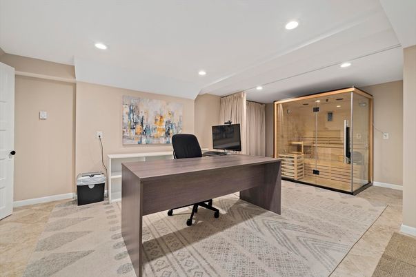 Home Office, Interior, Recessed Lighting, Sauna Room