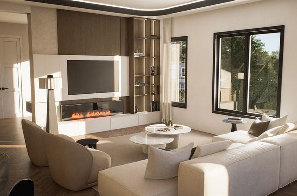 Fireplace, Interior, Living room, Wood Texture Flooring