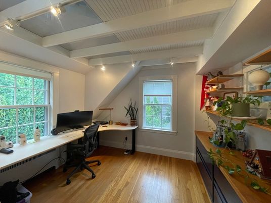 Home Office, Interior, Wood Texture Flooring