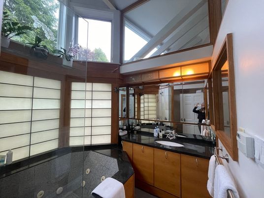 Bathroom, Dual Sink Vanities, Glass Shower, Interior