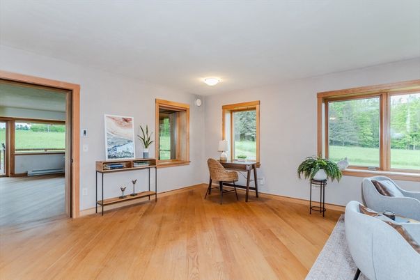 Home Office, Interior, Wood Texture Flooring