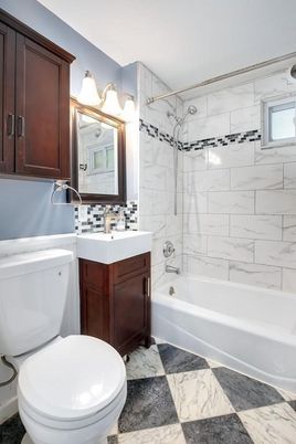 Bathroom, Interior, Marble Walls