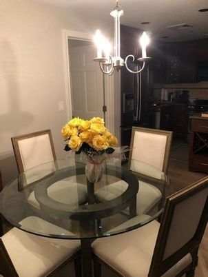 Chandelier, Dining room, Interior, Kitchen, Wood Texture Flooring