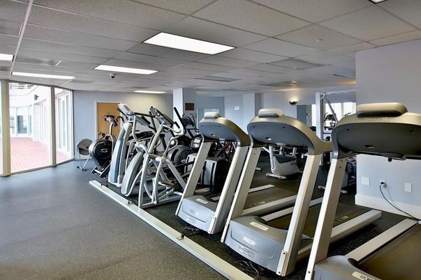 Fitness Equipment, Gym, Interior, Recessed Lighting