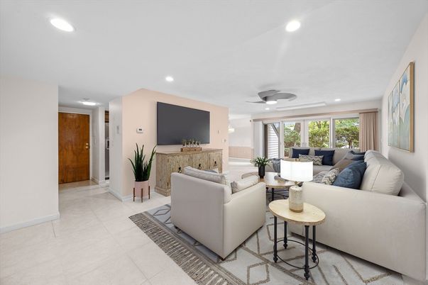 Interior, Living room, Recessed Lighting