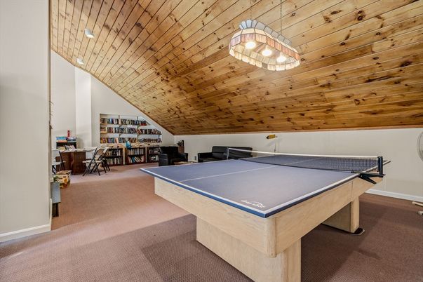 Game Room, Interior, Wooden Ceilings, Wooden Walls