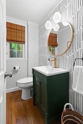 Bathroom, Interior, Wood Texture Flooring