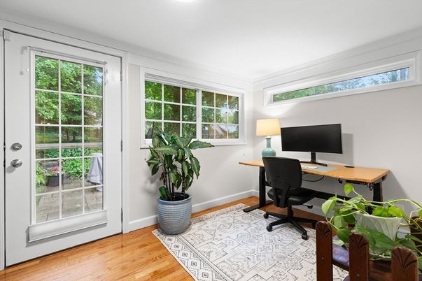 Home Office, Interior, Wood Texture Flooring